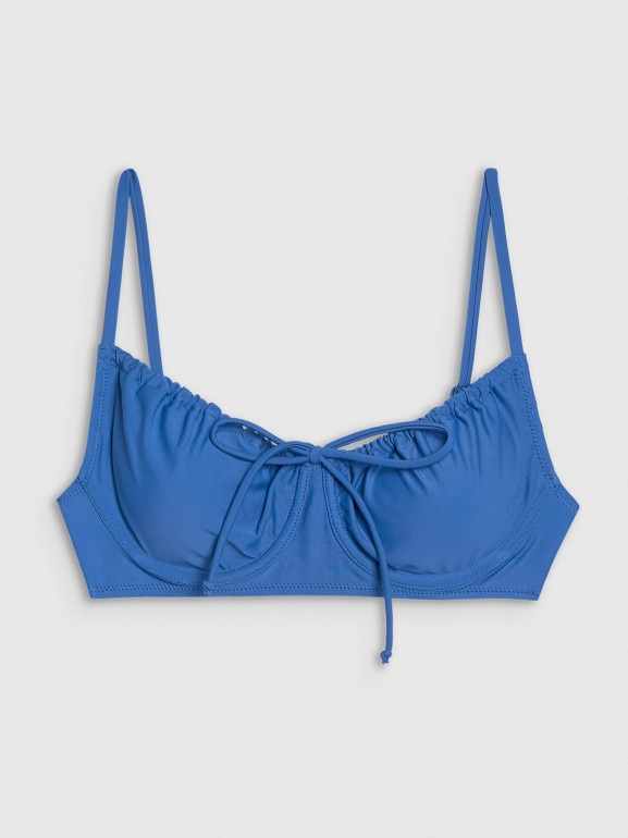 Damski kostium kąpielowy (góra) 4F 4FRSS25UBKTF099 - niebieski