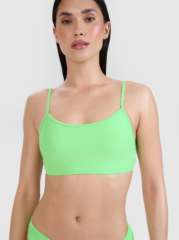 Damski kostium kąpielowy (góra) 4F 4FRSS25UBKTF101 - zielony