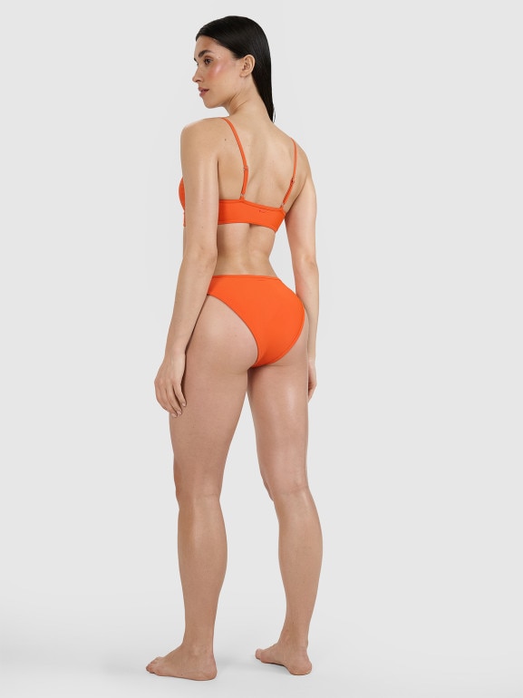Damski kostium kąpielowy (góra) 4F 4FRSS25UBKTF101 - pomarańczowy