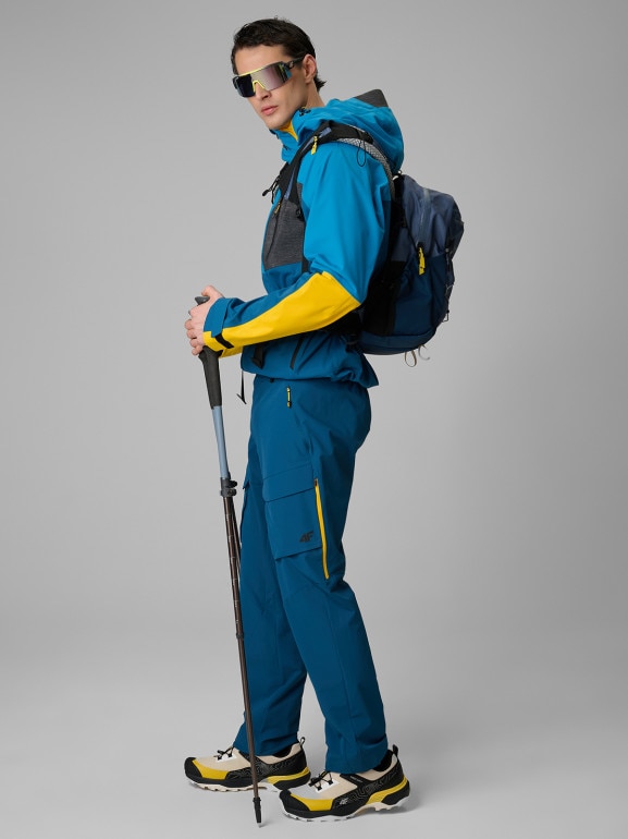 Męskie spodnie trekkingowe 4F 4FRSS26TFTRM1438 - granatowe