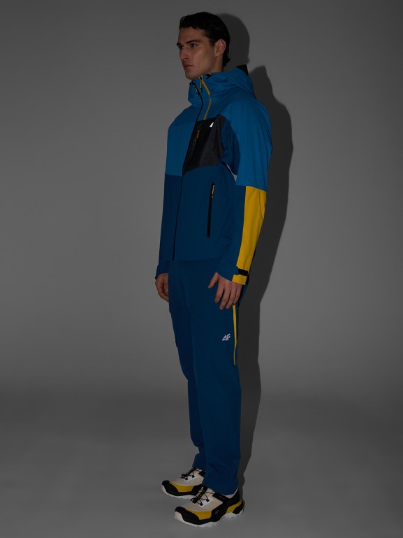 Męskie spodnie trekkingowe 4F 4FRSS26TFTRM1438 - granatowe