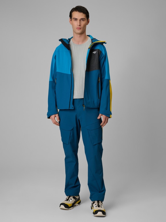 Męskie spodnie trekkingowe 4F 4FRSS26TFTRM1438 - granatowe