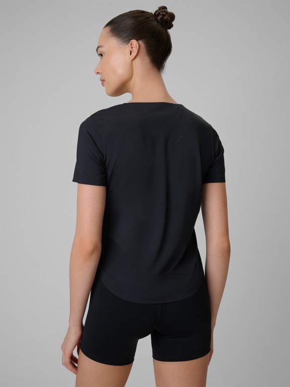 Damska koszulka treningowa 4F 4FRSS26TFTSF2335 - czarna