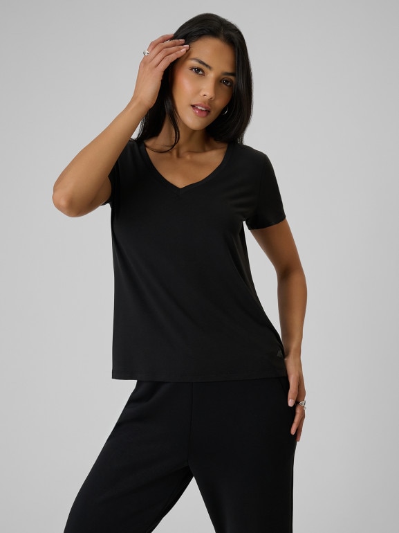 Damski t-shirt bez nadruku 4F 4FRSS26TTSHF3796 - czarny