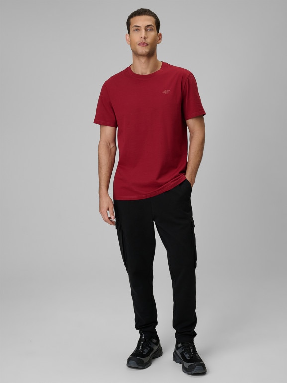 Męski t-shirt bez nadruku (2-pack) 4F 4FRSS26TTSHM4226 - multikolor