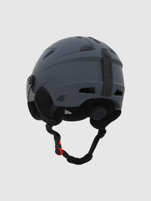 Kask z goglami uniseks 4F 4FWAW24AHELU091 - granatowy