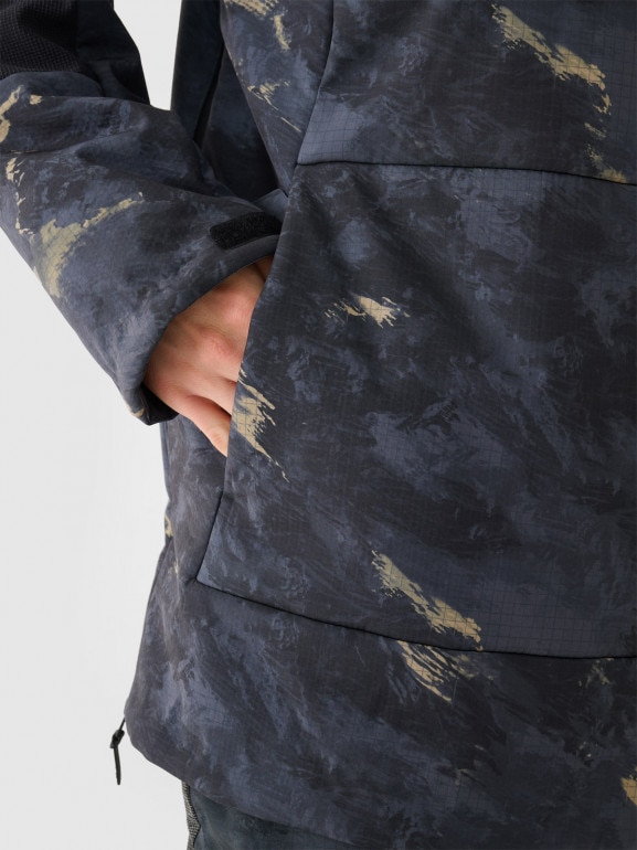 Męska kurtka snowboardowa 4F 4FWAW24TTJAM510 - multikolor