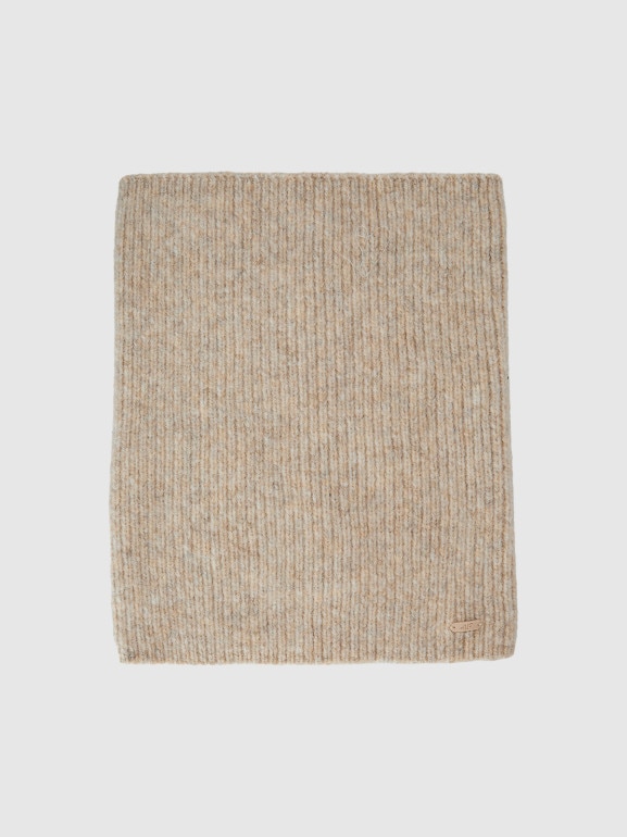 Zestaw zimowy komin i czapka uniseks 4F 4FWAW25ACAPF571 - beżowy