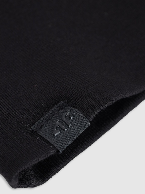 Czapka beanie uniseks 4F 4FWAW25ACAPU675 - czarna