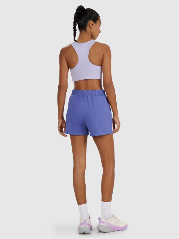 Damskie spodenki treningowe 4F 4FWAW25TFSHF1038 - granatowe