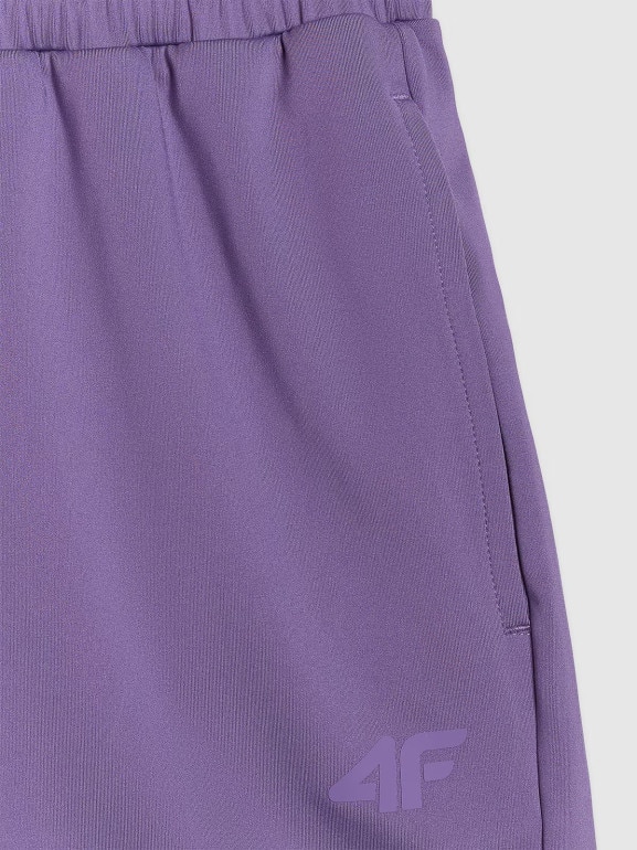 Damskie spodenki treningowe 4F 4FWAW25TFSHF1038 - fioletowe