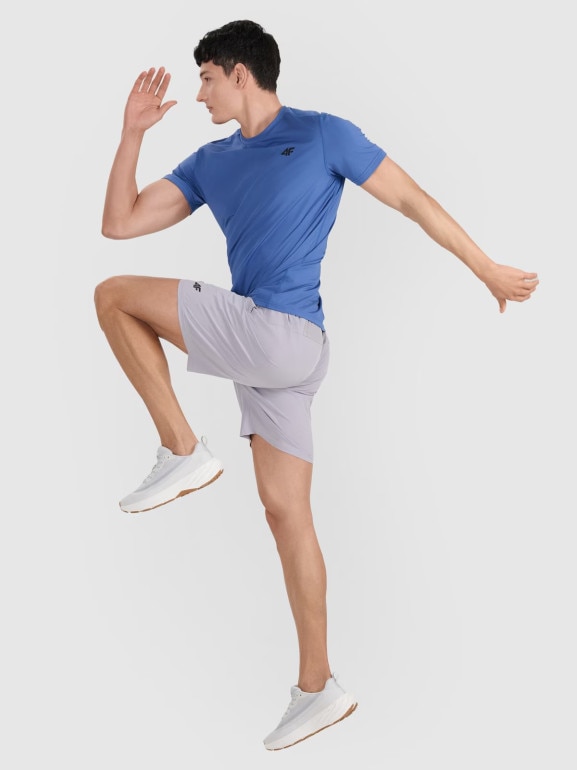 Męskie spodenki treningowe 4F 4FWAW25TFSHM1040 - szare