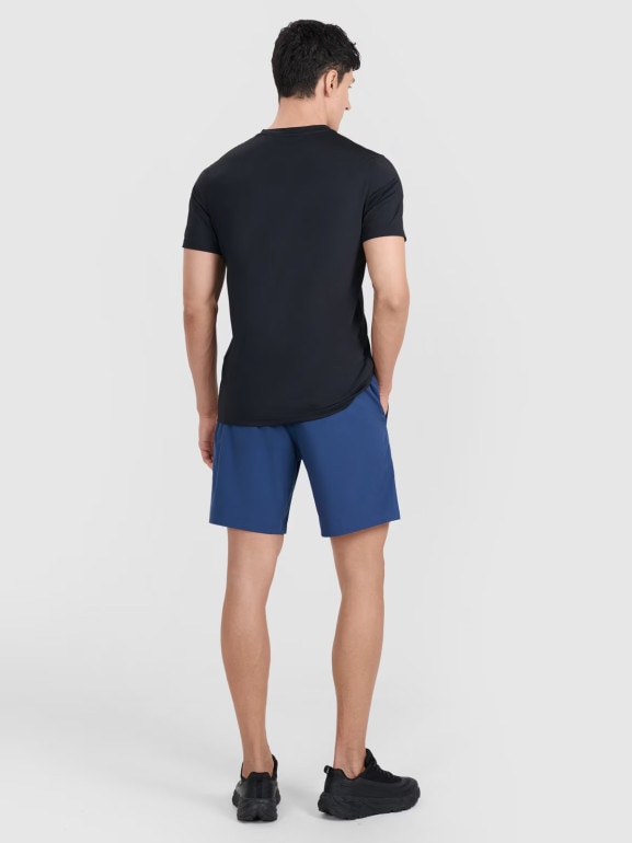 Męskie spodenki treningowe 4F 4FWAW25TFSHM1040 - granatowe