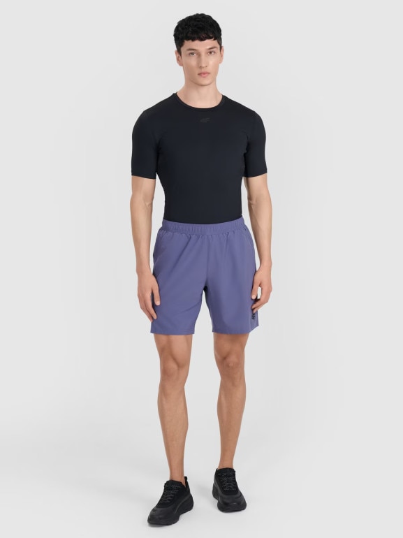 Męskie spodenki treningowe 4F 4FWAW25TFSHM1040 - niebieskie