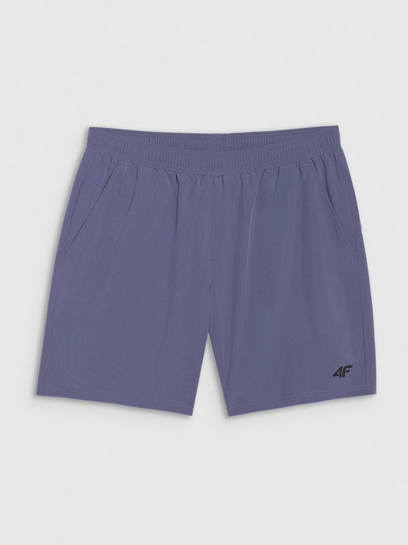 Męskie spodenki treningowe 4F 4FWAW25TFSHM1040 - niebieskie