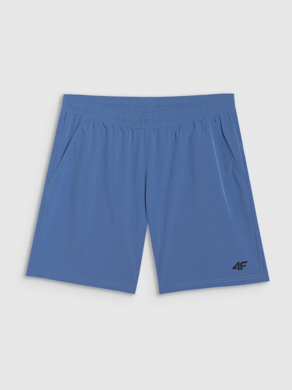 Męskie spodenki treningowe 4F 4FWAW25TFSHM1040 - niebieskie