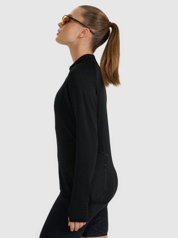 Damska bluza do biegania 4F 4FWAW25TFSWF577 - czarna