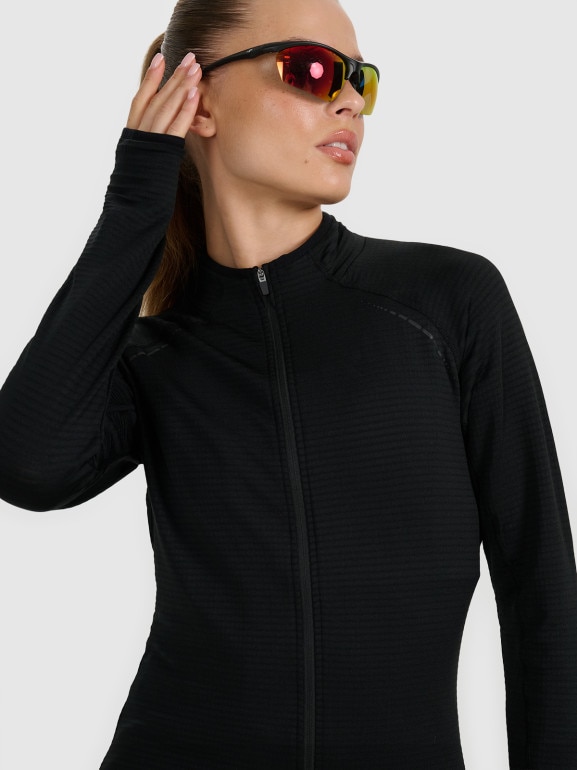 Damska bluza do biegania 4F 4FWAW25TFSWF577 - czarna