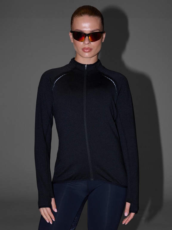 Damska bluza do biegania 4F 4FWAW25TFSWF577 - czarna