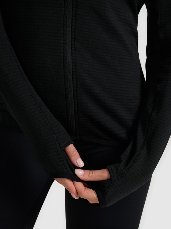 Damska bluza do biegania 4F 4FWAW25TFSWF577 - czarna