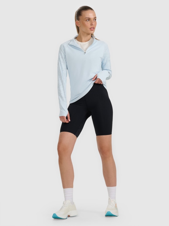 Damska bluza do biegania 4F 4FWAW25TFSWF578 - niebieska