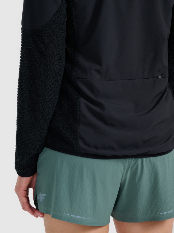 Damska bluza do biegania w terenie 4F 4FWAW25TFSWF584 - czarna