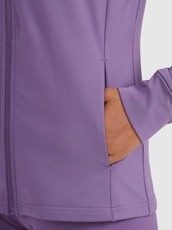 Damska bluza treningowa 4F 4FWAW25TFSWF585 - fioletowa