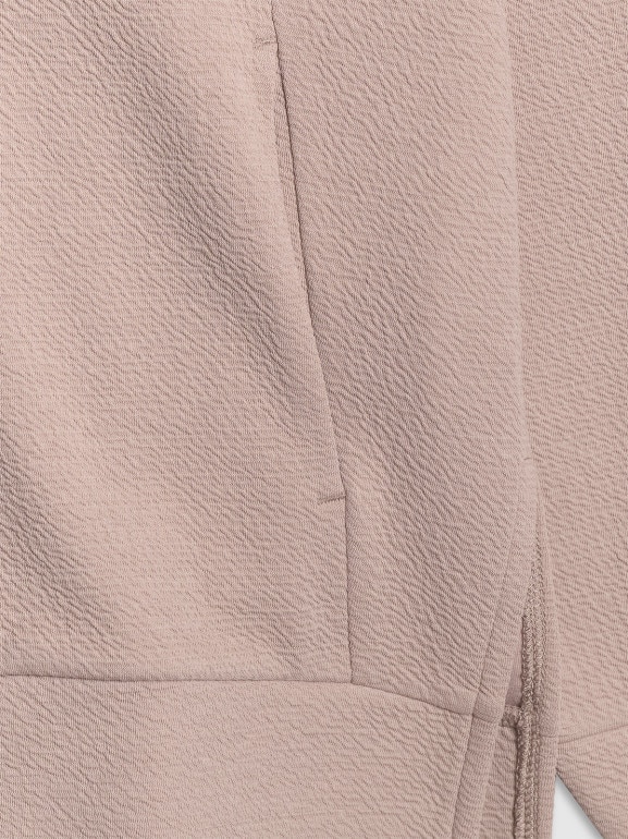 Damska bluza do jogi i pilatesu 4F 4FWAW25TFSWF589 - beżowa