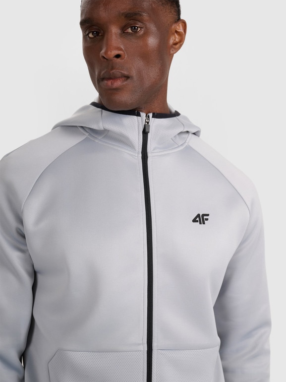 Męska bluza treningowa 4F 4FWAW25TFSWM560 - szara