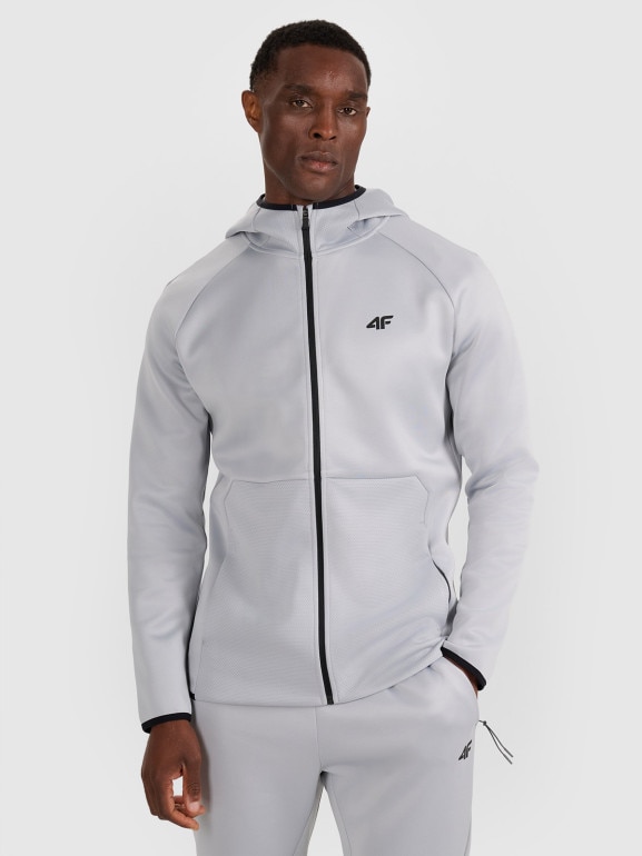 Męska bluza treningowa 4F 4FWAW25TFSWM560 - szara
