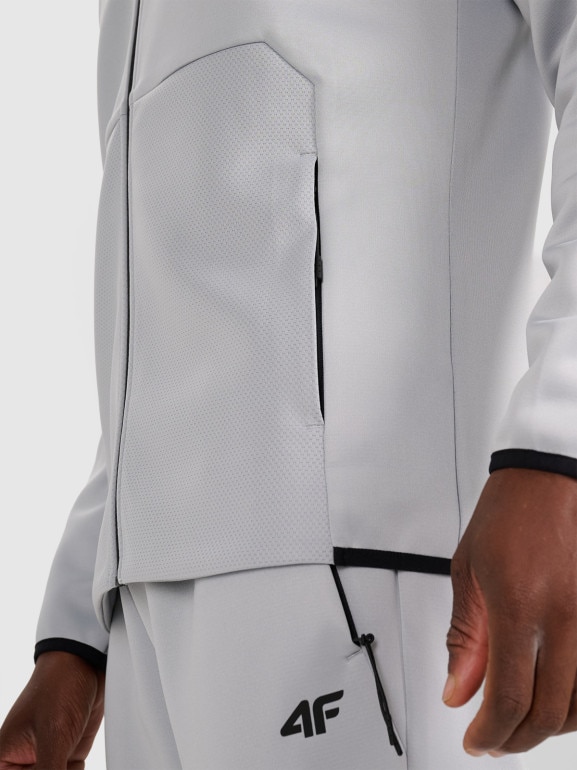 Męska bluza treningowa 4F 4FWAW25TFSWM560 - szara