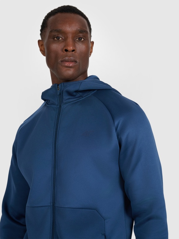Męska bluza treningowa 4F 4FWAW25TFSWM560 - granatowa