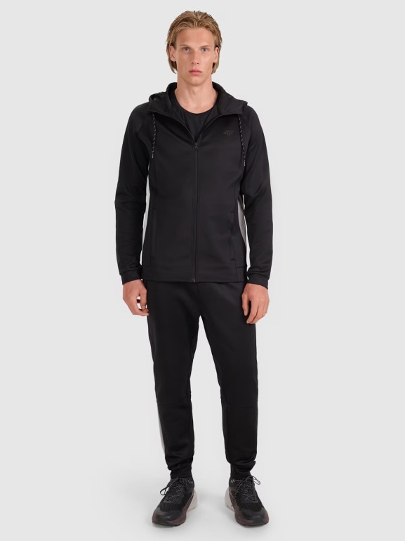 Męska bluza treningowa 4F 4FWAW25TFSWM587 - czarna