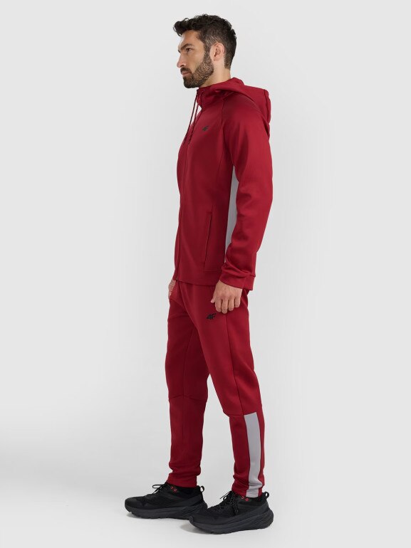 Męska bluza treningowa 4F 4FWAW25TFSWM587 - czerwona