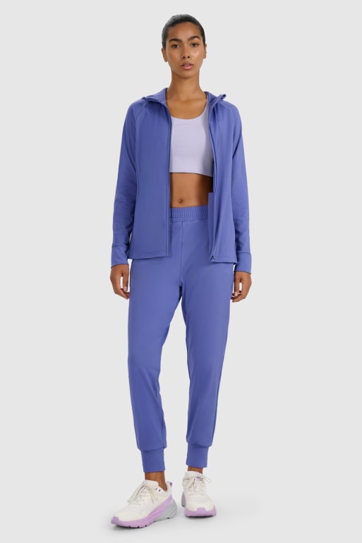 Damskie spodnie treningowe 4F 4FWAW25TFTRF0934 - granatowe