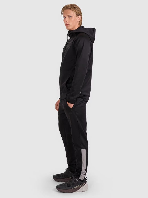 Męskie spodnie treningowe 4F 4FWAW25TFTRM0936 - czarne