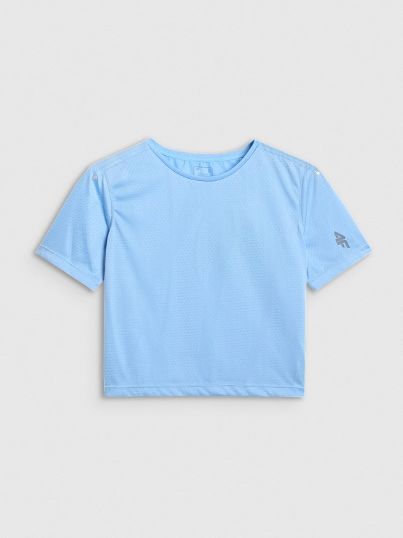 Damska koszulka treningowa 4F 4FWAW25TFTSF1519 - niebieska