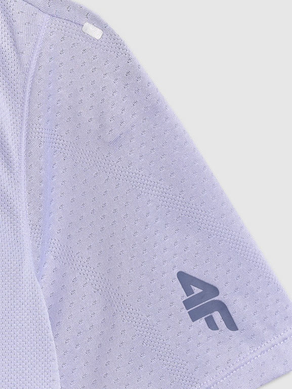 Damska koszulka treningowa 4F 4FWAW25TFTSF1519 - fioletowa