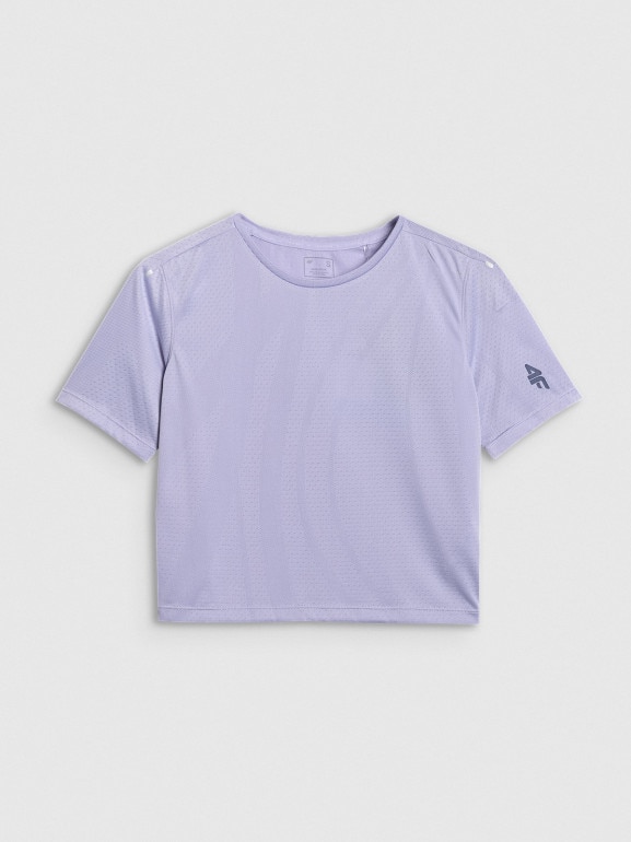 Damska koszulka treningowa 4F 4FWAW25TFTSF1519 - fioletowa