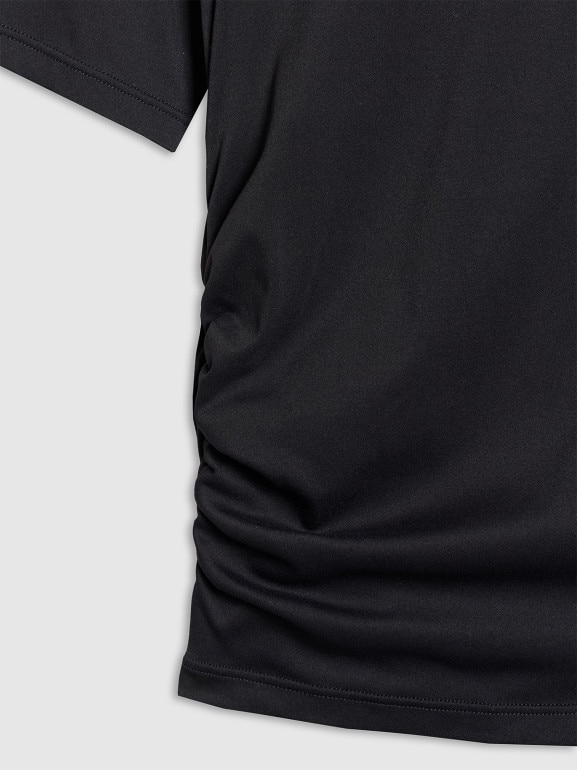 Damski crop top do jogi i pilatesu 4F 4FWAW25TFTSF1524 - czarny