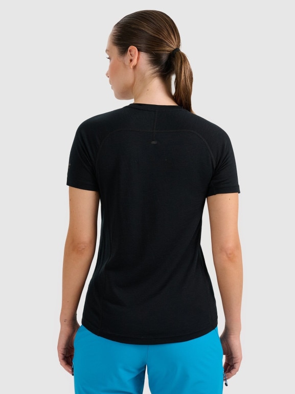 Damska koszulka trekkingowa 4F 4FWAW25TFTSF1527 - czarna