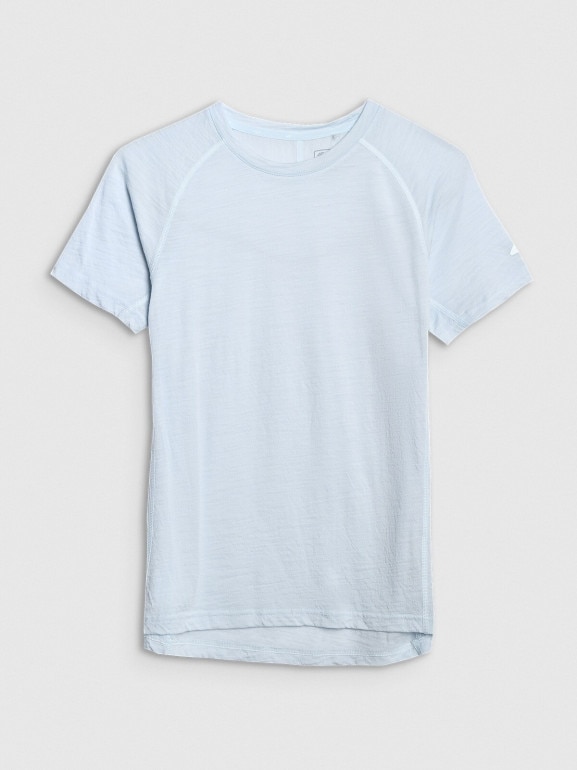 Damska koszulka trekkingowa 4F 4FWAW25TFTSF1527 - niebieska