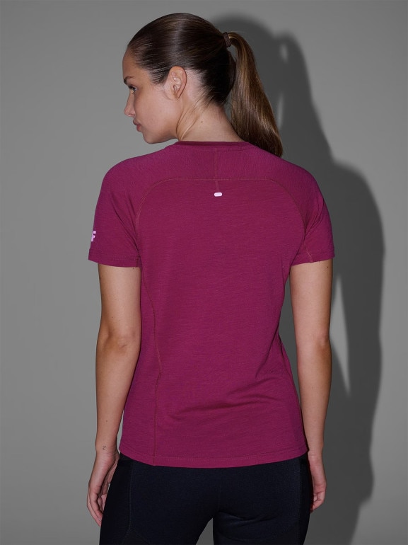 Damska koszulka trekkingowa 4F 4FWAW25TFTSF1527 - różowa