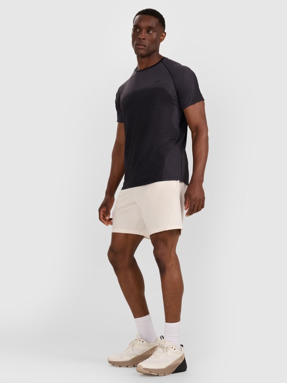 Męska koszulka treningowa 4F 4FWAW25TFTSM1457 - czarna