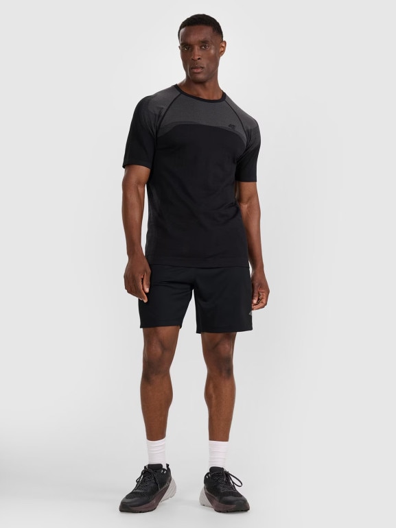 Męska koszulka treningowa 4F 4FWAW25TFTSM1457 - czarna