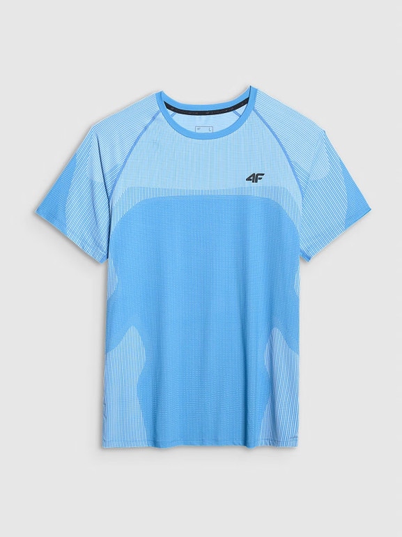 Męska koszulka treningowa 4F 4FWAW25TFTSM1457 - niebieska