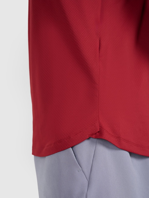 Męska koszulka treningowa 4F 4FWAW25TFTSM1458 - czarwona