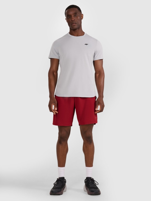 Męska koszulka treningowa 4F 4FWAW25TFTSM1459 - szara