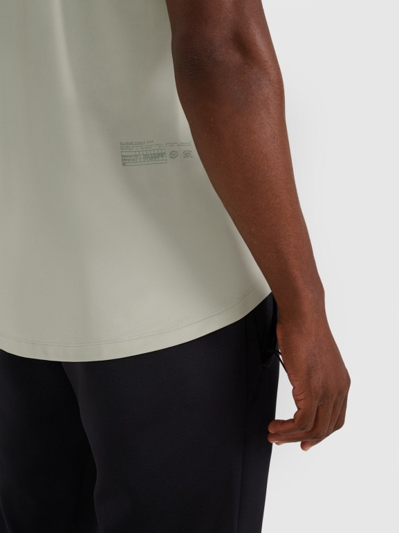 Męska koszulka treningowa 4F 4FWAW25TFTSM1459 - turkusowa