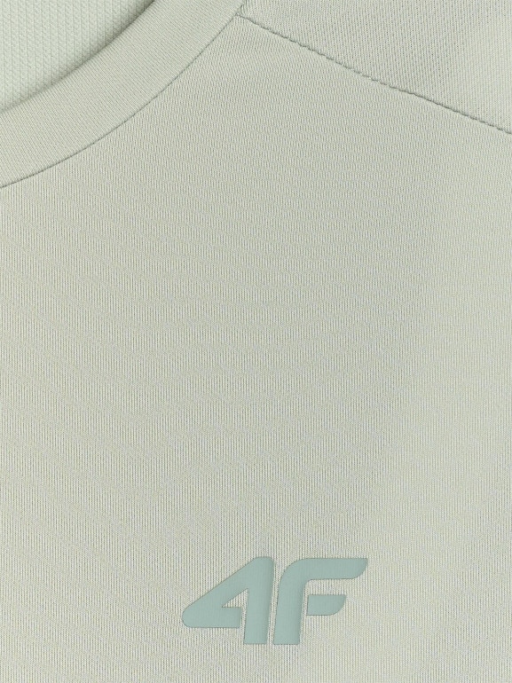Męska koszulka treningowa 4F 4FWAW25TFTSM1459 - turkusowa